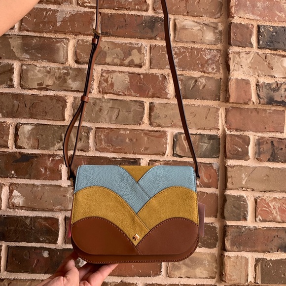 nadine patchwork medium flap shoulder bag